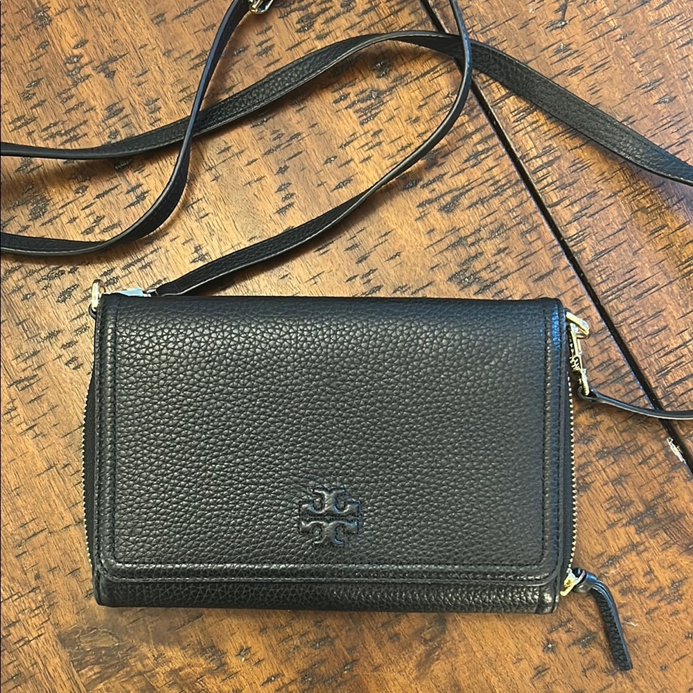Tory Burch Black Leather Crossbody Bag